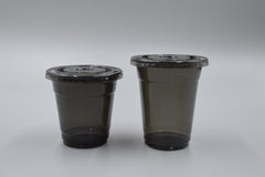 Custom black cups with lid
