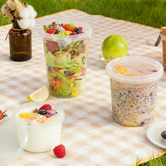 Wholesale custom transparent plastic containers with lids