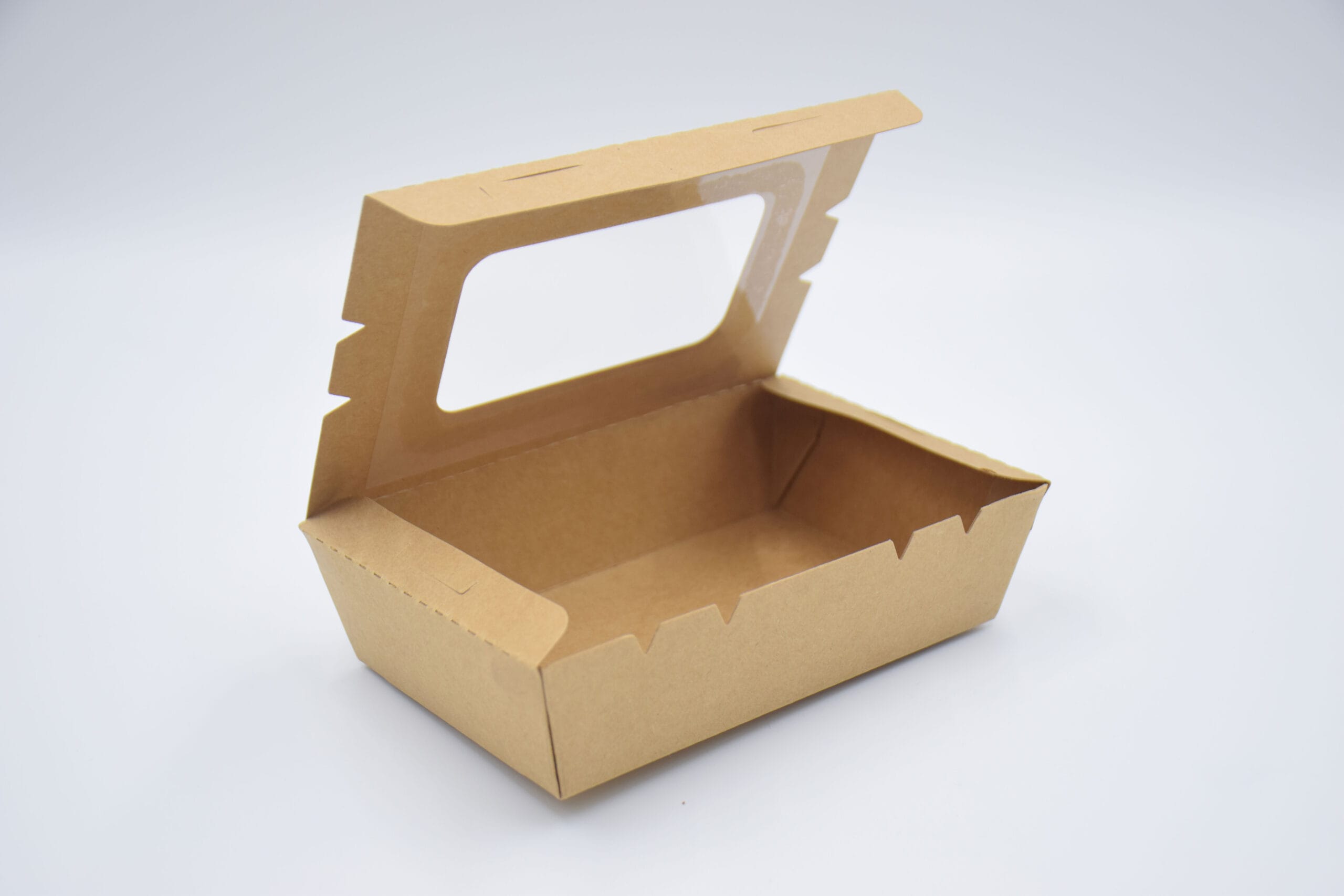 Custom food containers with windows