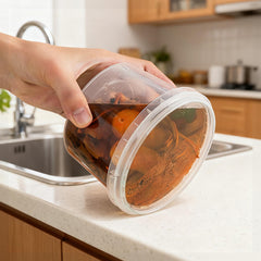 Wholesale custom transparent plastic containers with lids