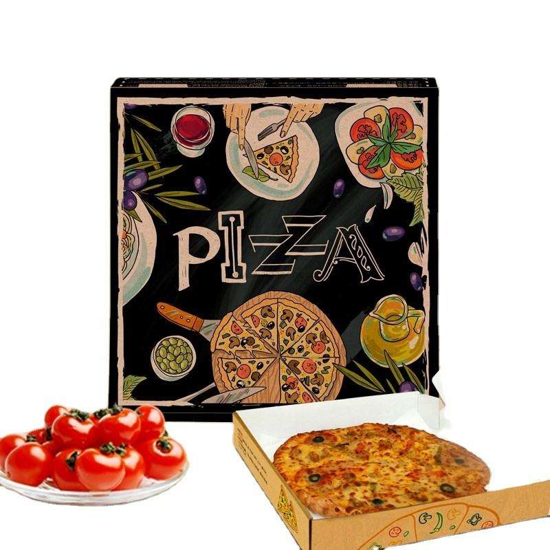 Wholesale custom pizza boxes with printed designs