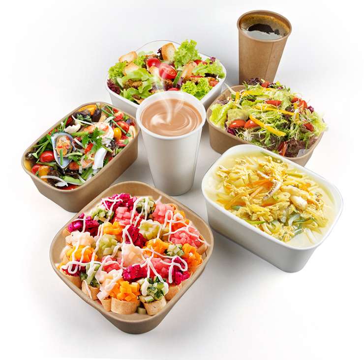 Customized disposable food containers