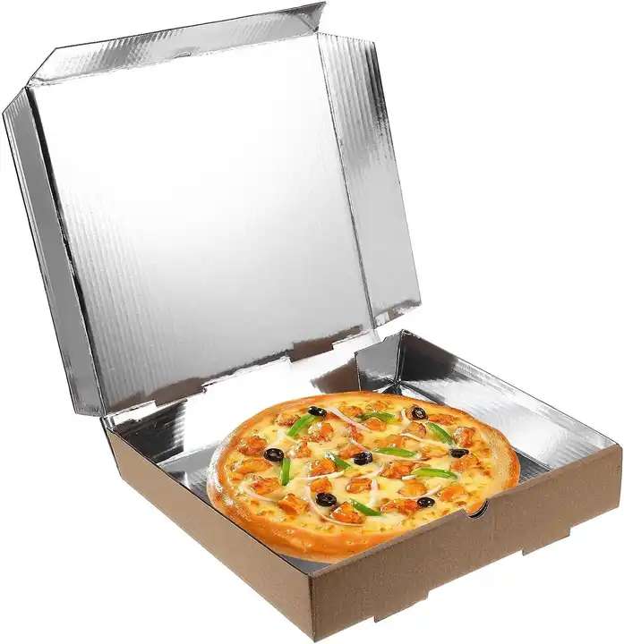 pizza box contains aluminum foil