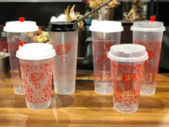 Disposable PP cup with lid