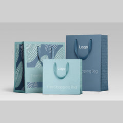 Wholesale custom blue paper bags